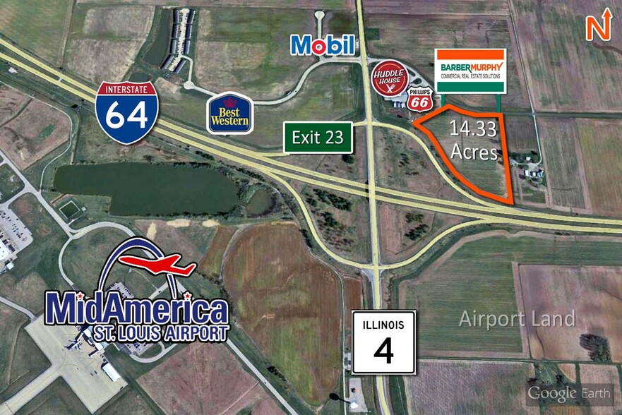 I-64, Mascoutah, IL for sale - Aerial - Image 1 of 3