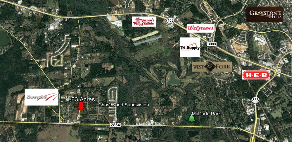 12326 Fm 2854 Rd, Conroe, TX for sale Aerial- Image 1 of 1