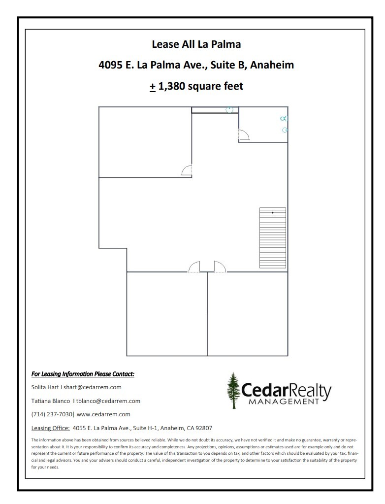 4095 E La Palma Ave, Anaheim, CA for lease Floor Plan- Image 1 of 1