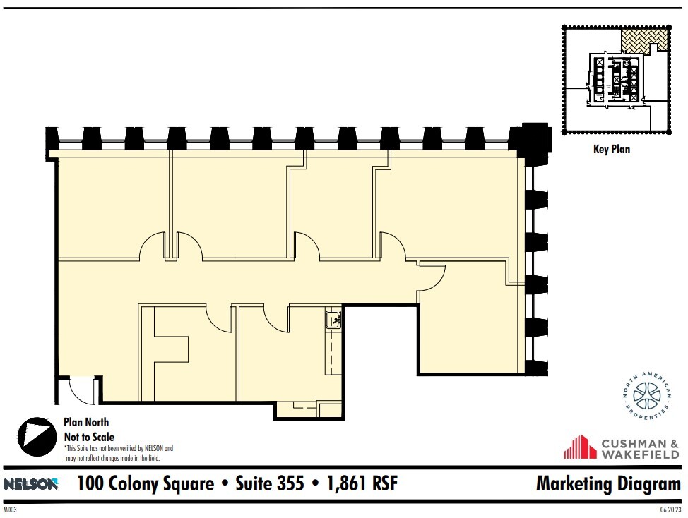 1175 Peachtree St NE, Atlanta, GA for lease Floor Plan- Image 1 of 1