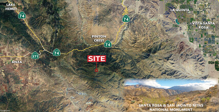 Hwy 74 & Santa Rosa Rd, Mountain Center, CA - aerial  map view - Image1