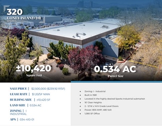 More details for 320 Coney Island Dr, Sparks, NV - Industrial for Sale
