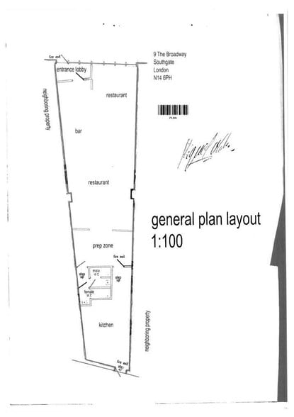 9 Broadway Para, London for lease - Floor Plan - Image 2 of 3