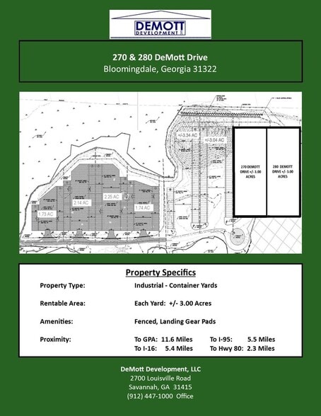 270 Demott Dr, Bloomingdale, GA for lease - Floor Plan - Image 3 of 3