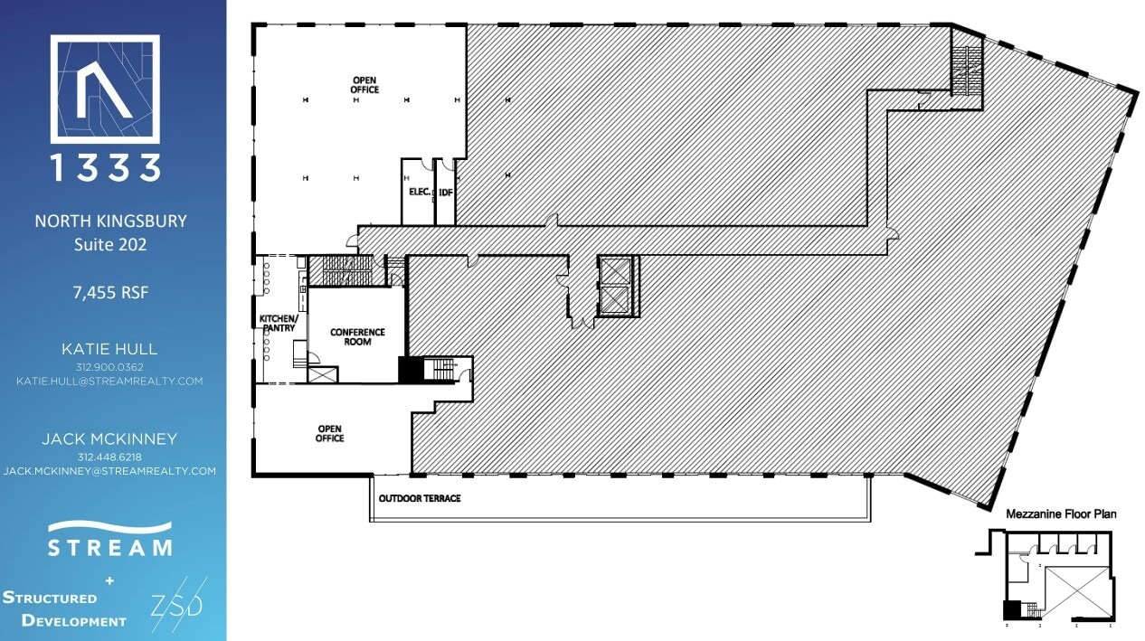 1333 N Kingsbury St, Chicago, IL for lease Floor Plan- Image 1 of 12