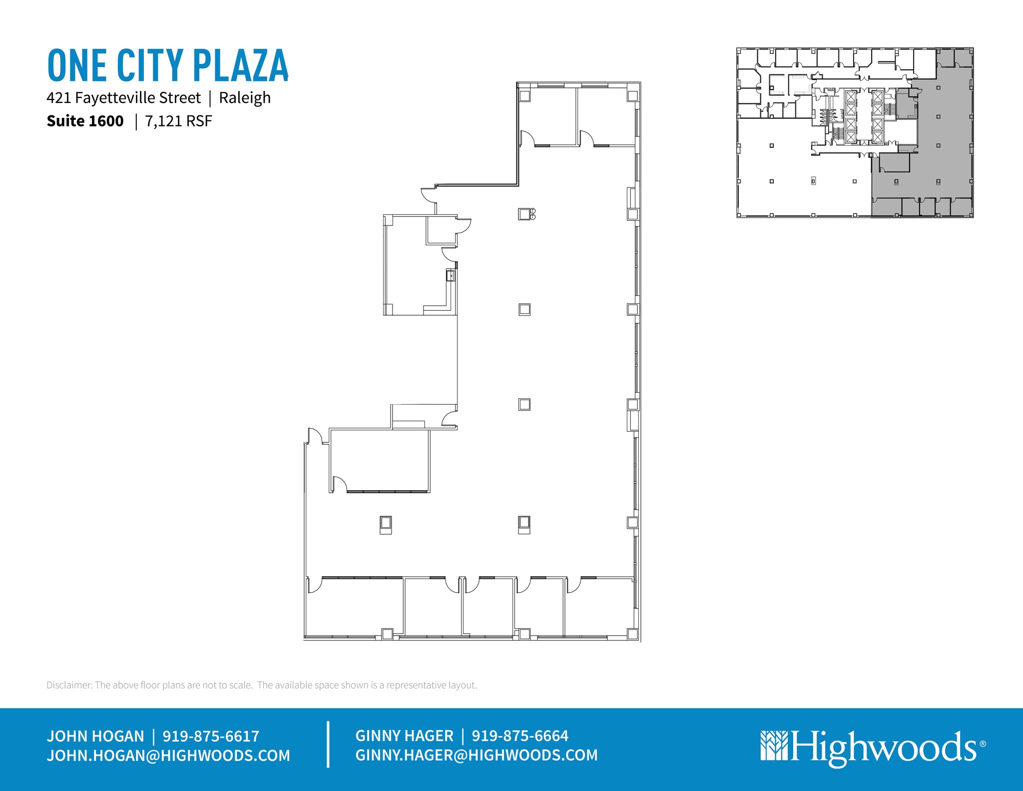 421 Fayetteville St, Raleigh, NC for lease Floor Plan- Image 1 of 3