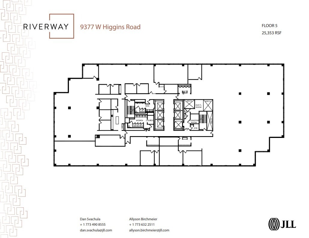 9377 W Higgins Rd, Rosemont, IL for lease Floor Plan- Image 1 of 1