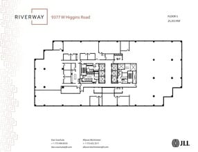 9377 W Higgins Rd, Rosemont, IL for lease Floor Plan- Image 1 of 1