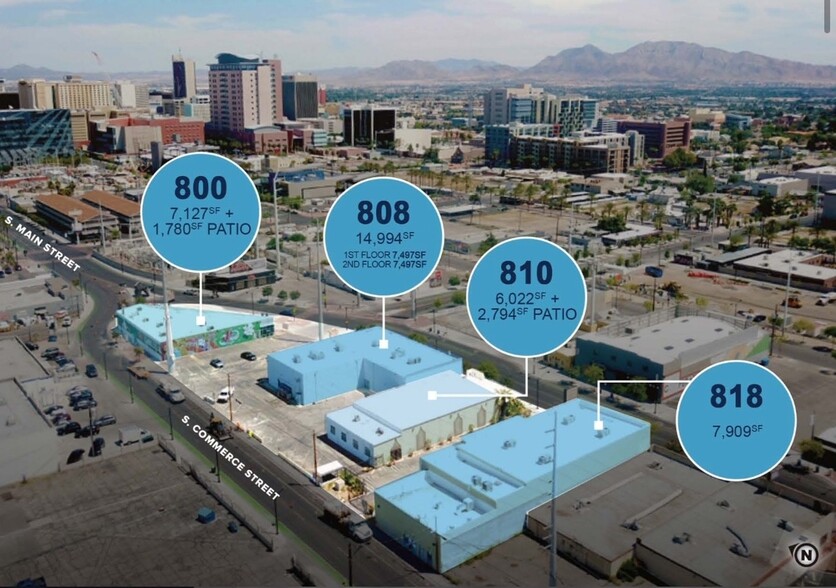 800 S Main St, Las Vegas, NV for lease - Aerial - Image 2 of 12