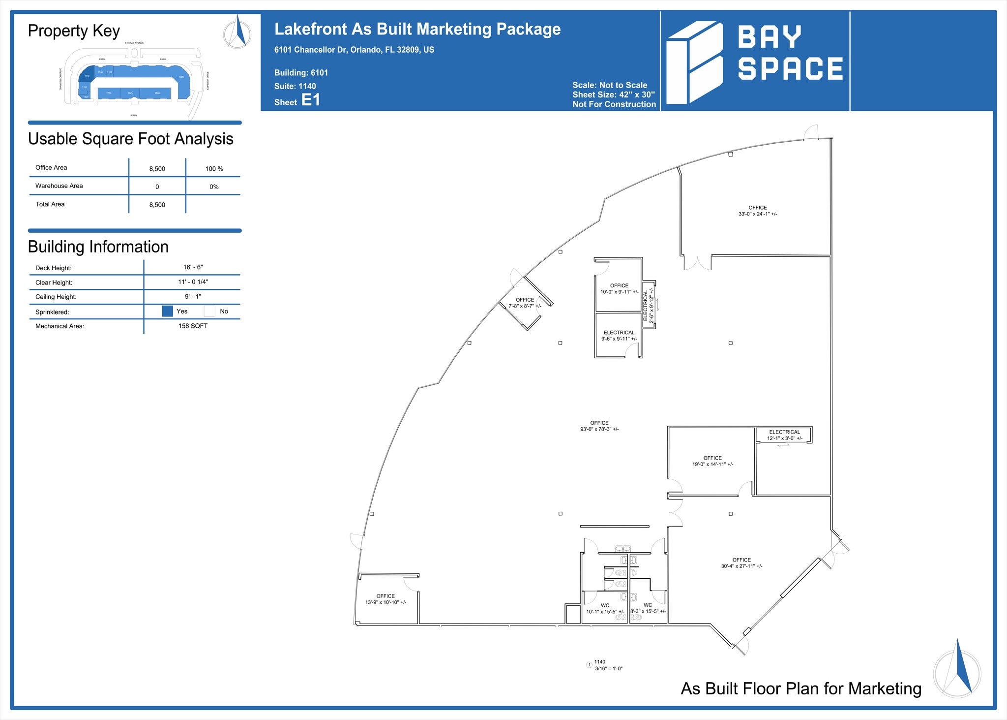 6101 Chancellor Dr, Orlando, FL for lease Site Plan- Image 1 of 1