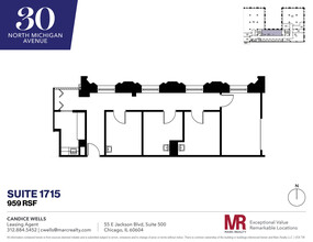 30 N Michigan Ave, Chicago, IL for lease Floor Plan- Image 1 of 8