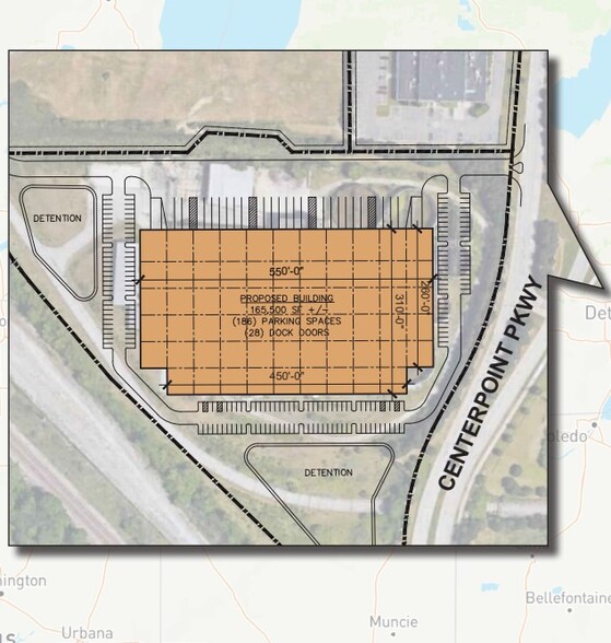 0 CENTERPOINT Pky, Pontiac, MI for lease - Building Photo - Image 1 of 1