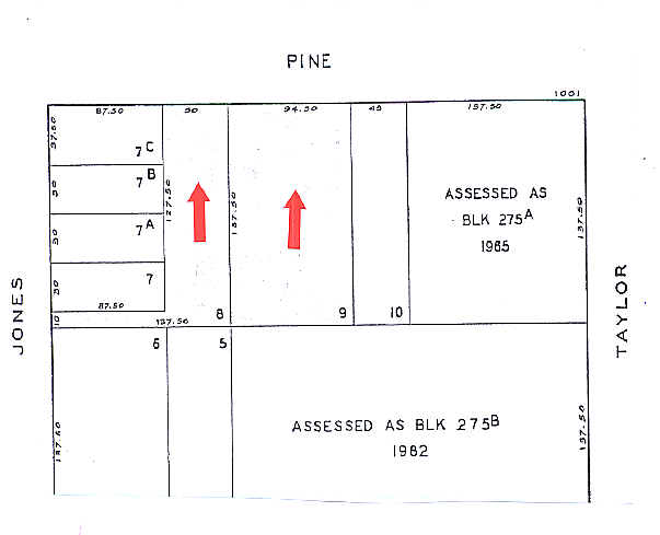 1069 Pine St, San Francisco, CA for sale - Plat Map - Image 3 of 3