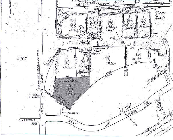 6700 Santa Rita Rd, Pleasanton, CA for lease - Plat Map - Image 2 of 4