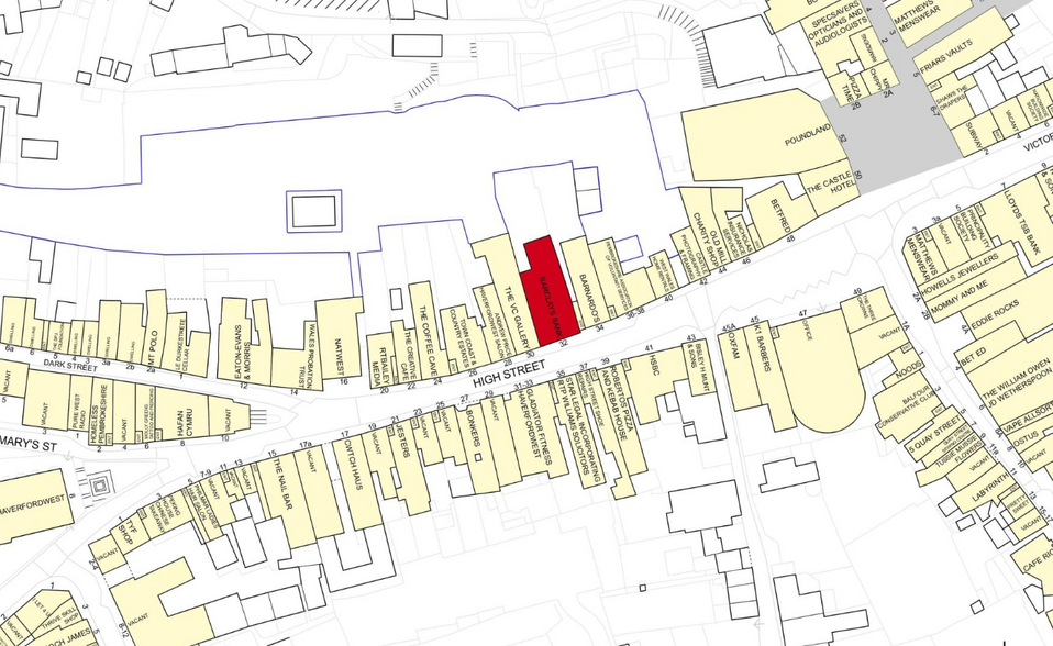 32 High St, Haverfordwest for lease - Goad Map - Image 3 of 3