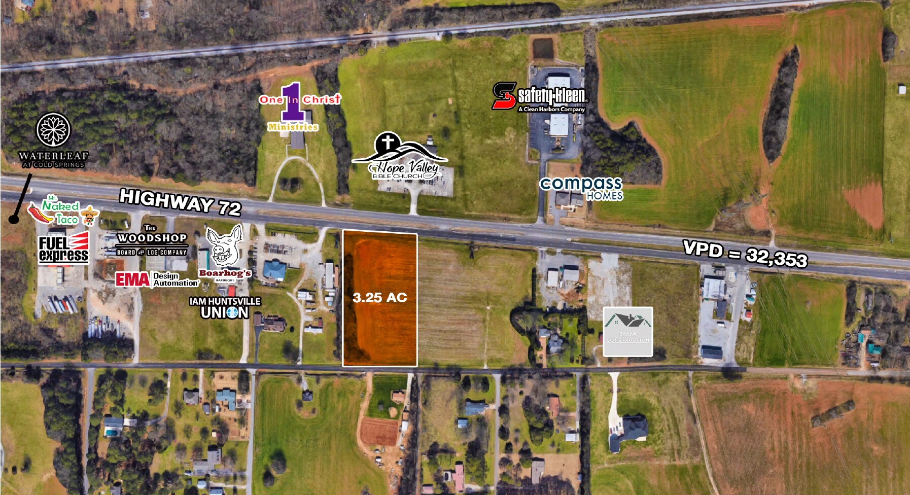 Hwy 72 E, Huntsville, AL for sale Building Photo- Image 1 of 1