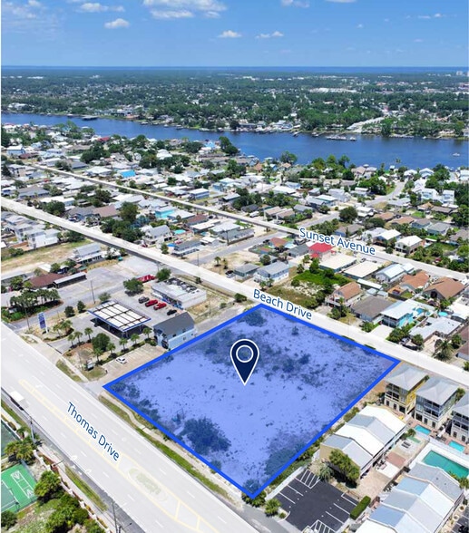 6422-6430 Thomas Dr, Panama City Beach, FL for sale - Aerial - Image 3 of 5