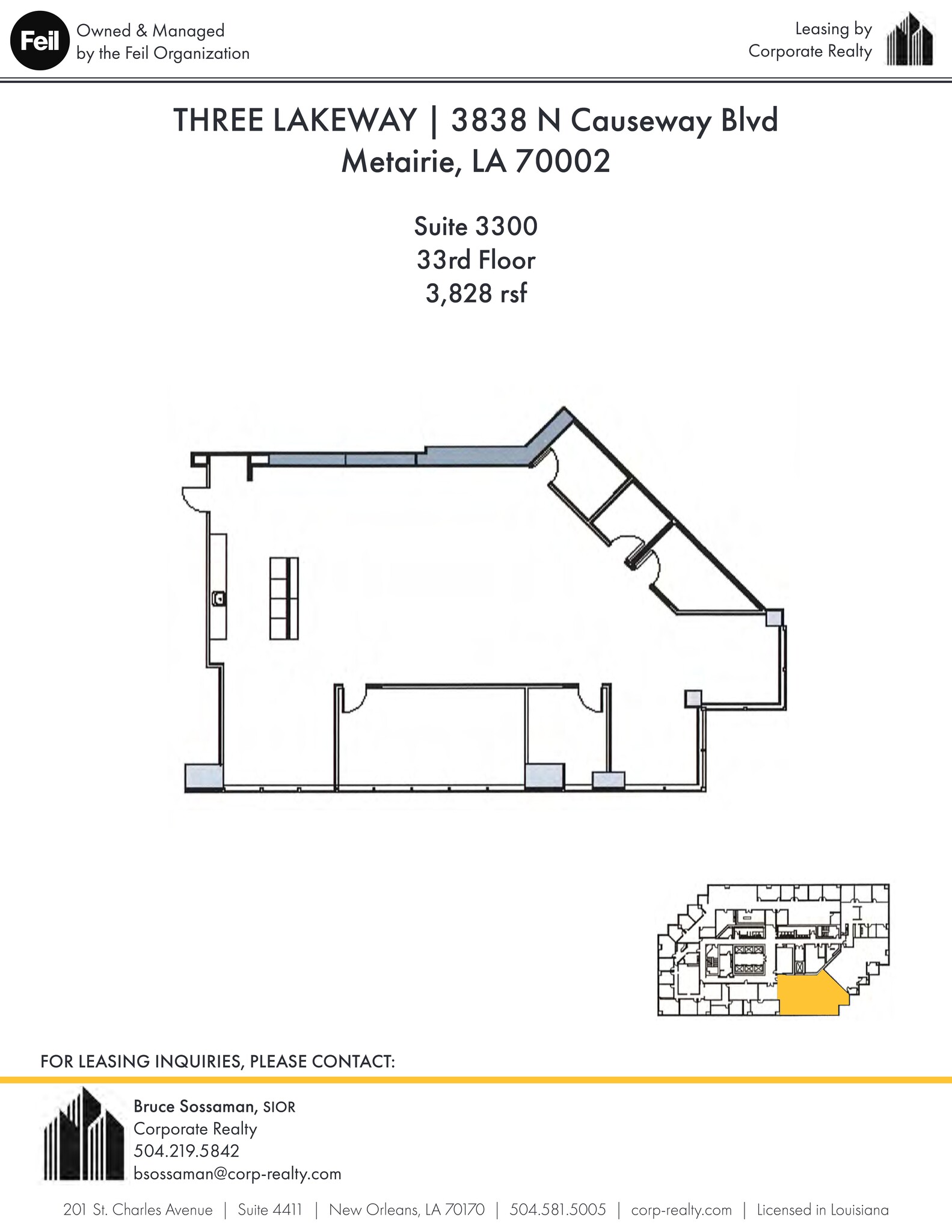 3900 N Causeway Blvd, Metairie, LA for lease Site Plan- Image 1 of 1