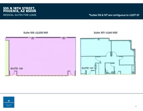 555 N 18th St, Phoenix, AZ for lease Floor Plan- Image 1 of 1
