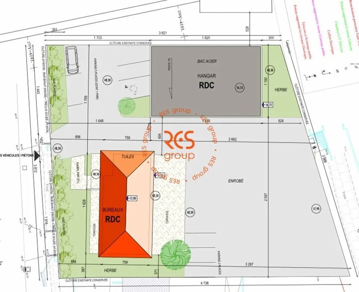 Office in Lormont for lease - Site Plan - Image 3 of 6