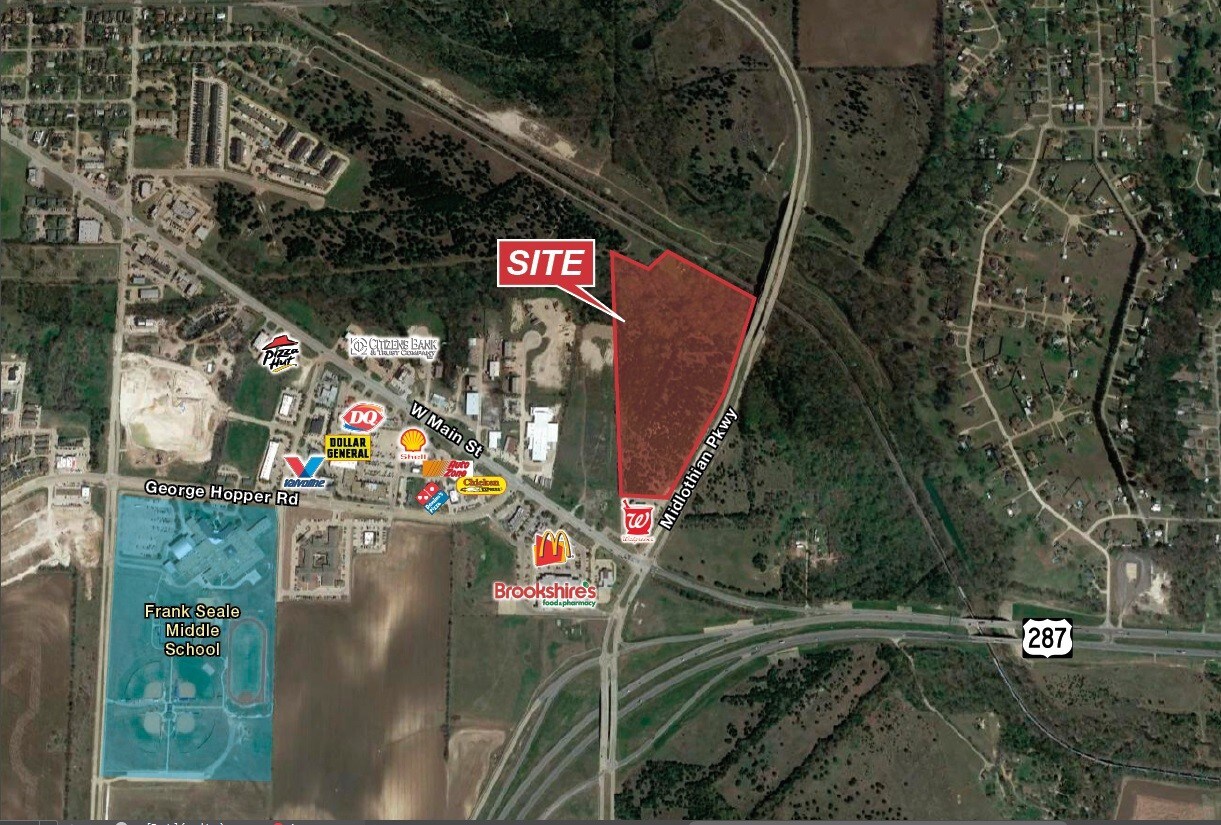 NWQ Midlothian Pkwy, Midlothian, TX for sale Aerial- Image 1 of 1