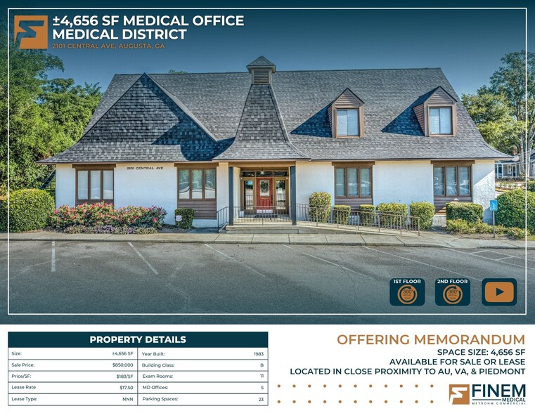 2101 Central Ave, Augusta, GA for sale - Building Photo - Image 1 of 45