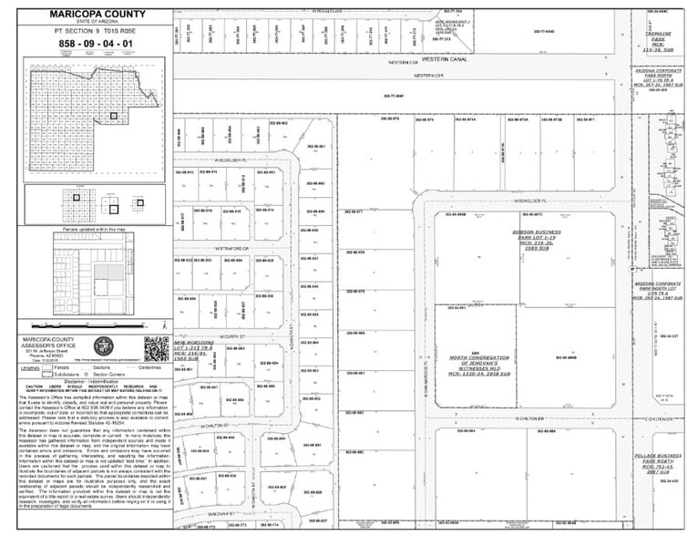 3400 N Arizona Ave, Chandler, AZ for lease - Plat Map - Image 2 of 2
