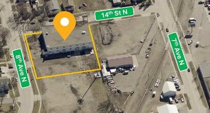 720 14th St N, Fargo, ND - AERIAL  map view