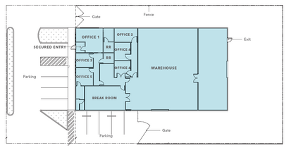 4 Wayne Ct, Sacramento, CA for lease Floor Plan- Image 2 of 3