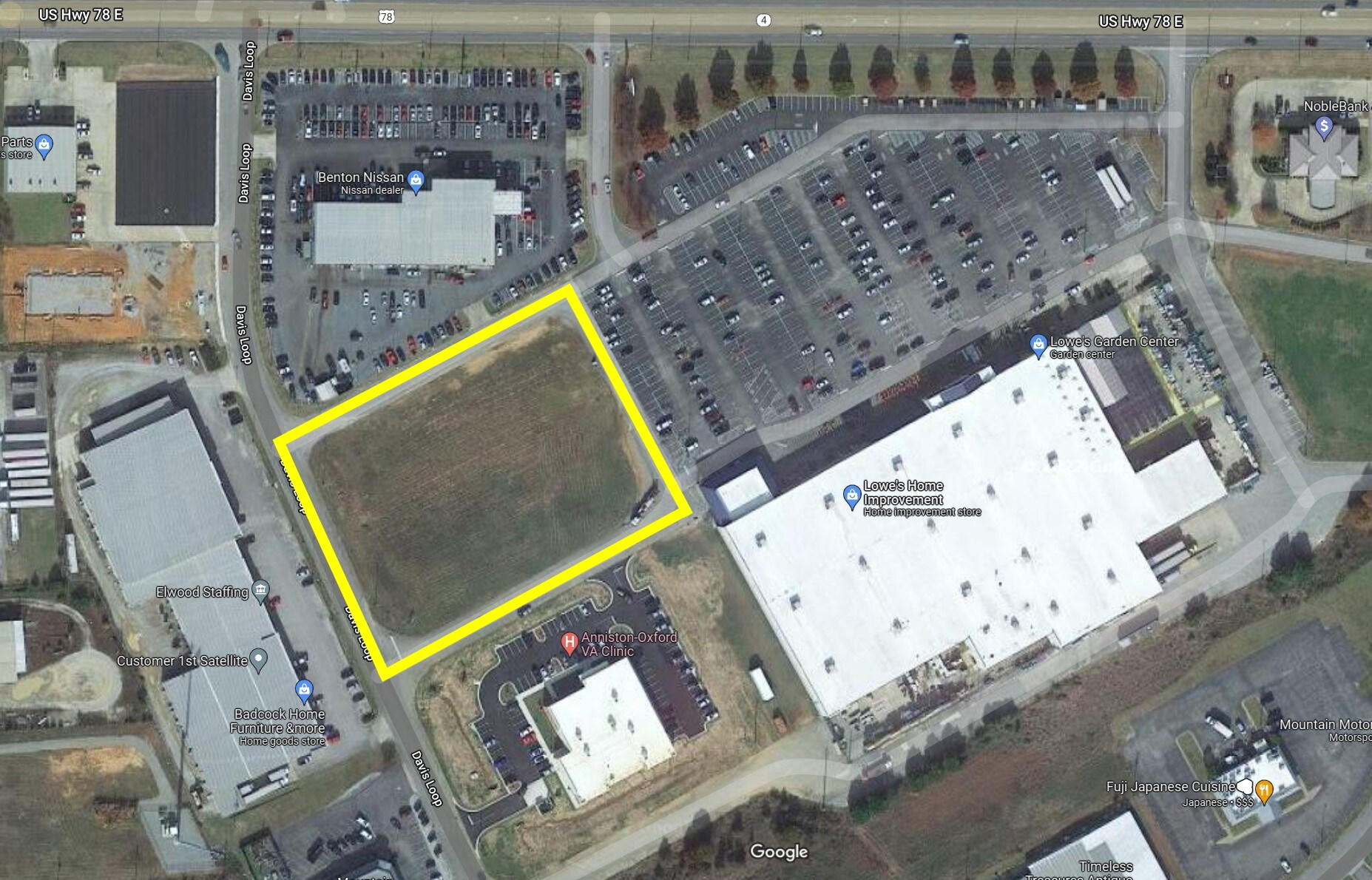 510 Davis, Oxford, AL for sale Aerial- Image 1 of 1