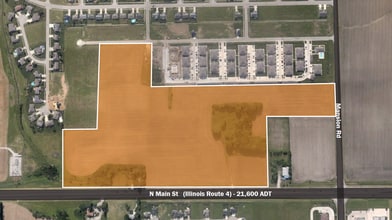 1529 N Main St, Chatham, IL - AERIAL map view