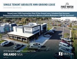 First Watch | New 15yr Ground Lease w/  Incrs - NNN Property