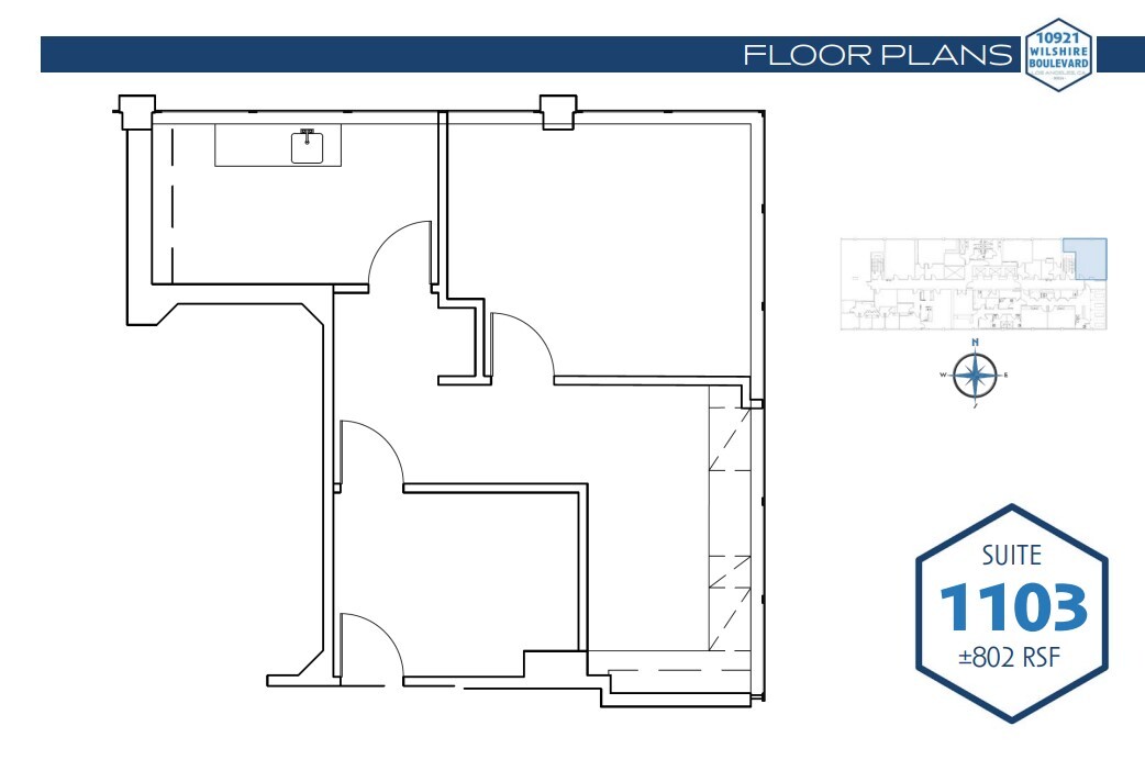 10921 Wilshire Blvd, Los Angeles, CA for lease Floor Plan- Image 1 of 1