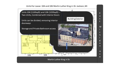 104 S Martin Luther King Jr Dr, Jackson, MI for lease Floor Plan- Image 1 of 7