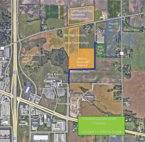 County Hwy V, Mount Pleasant, WI for sale - Building Photo - Image 2 of 6