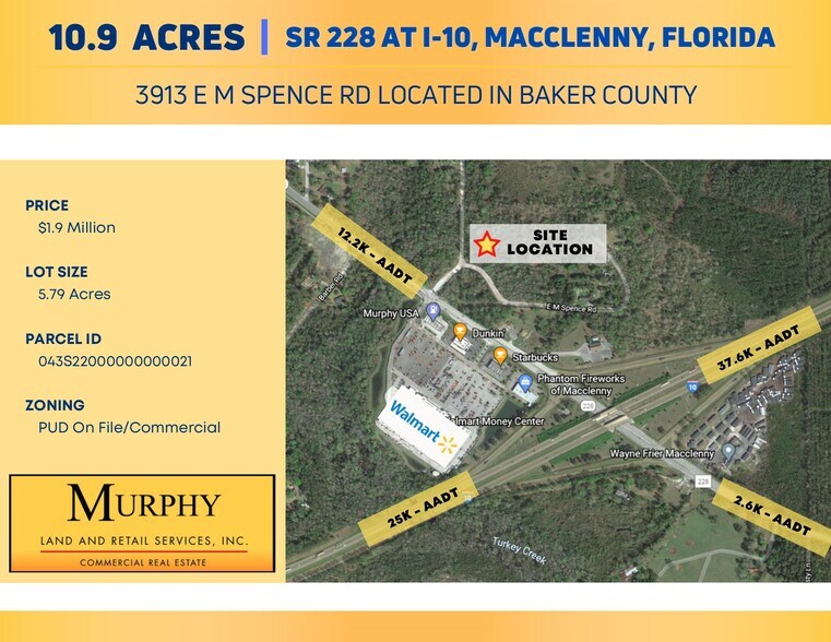 3913 Em Spence Rd, Macclenny, FL for sale - Aerial - Image 1 of 1
