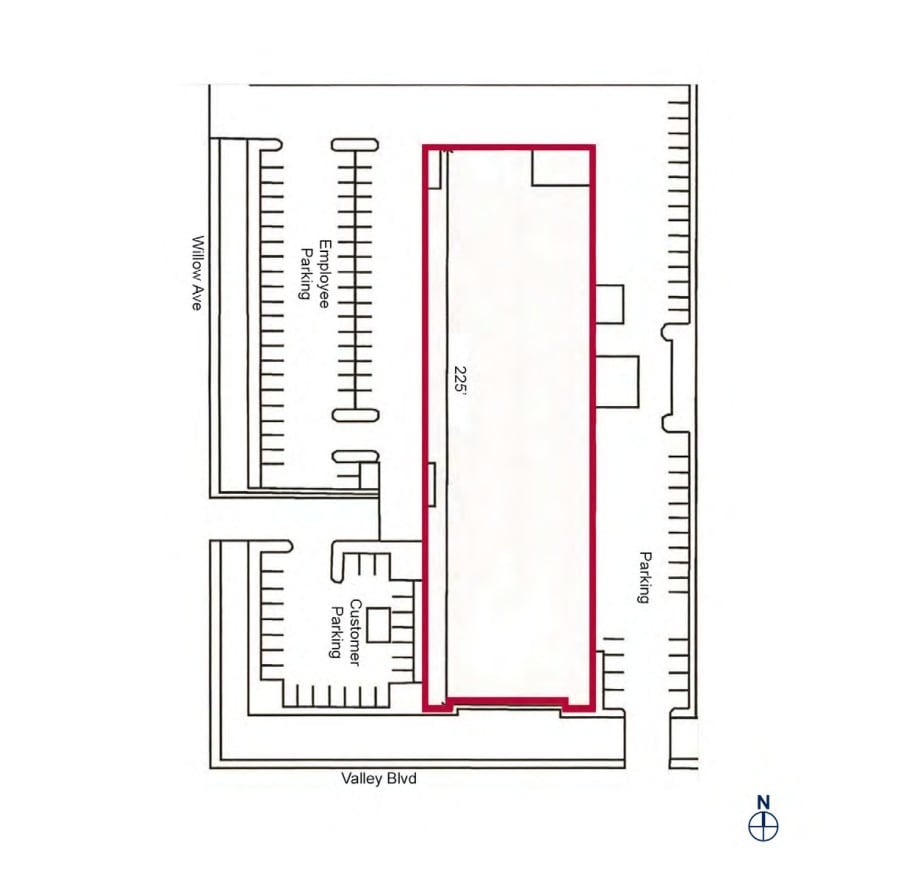 280 W Valley Blvd, Rialto, CA for lease Site Plan- Image 1 of 2