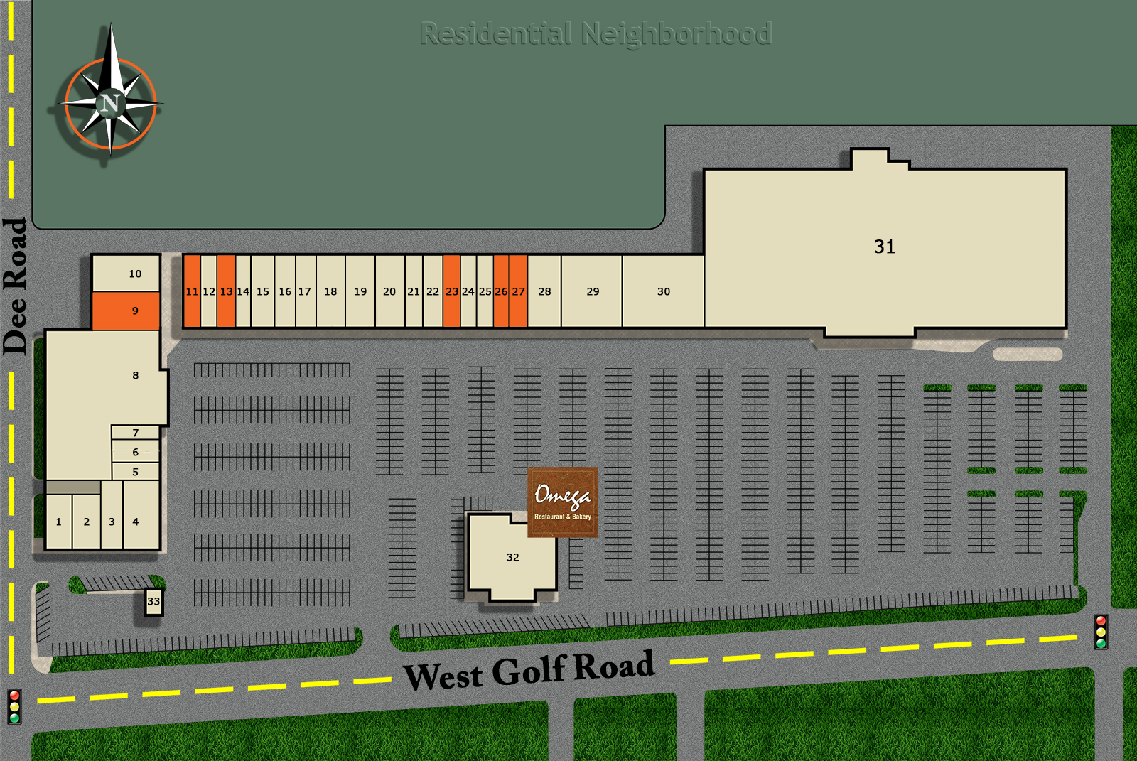 9000-9196 W Golf Rd, Niles, IL for lease Site Plan- Image 1 of 3