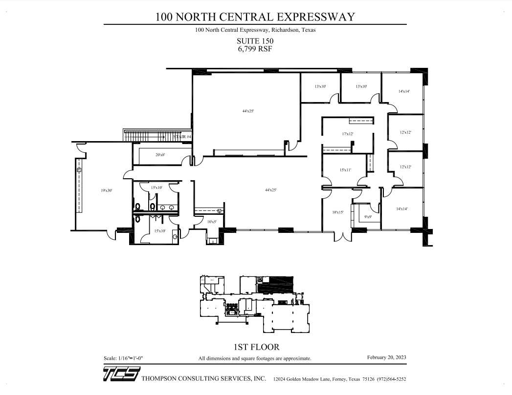 100 N Central Expy, Richardson, TX for lease Floor Plan- Image 1 of 1