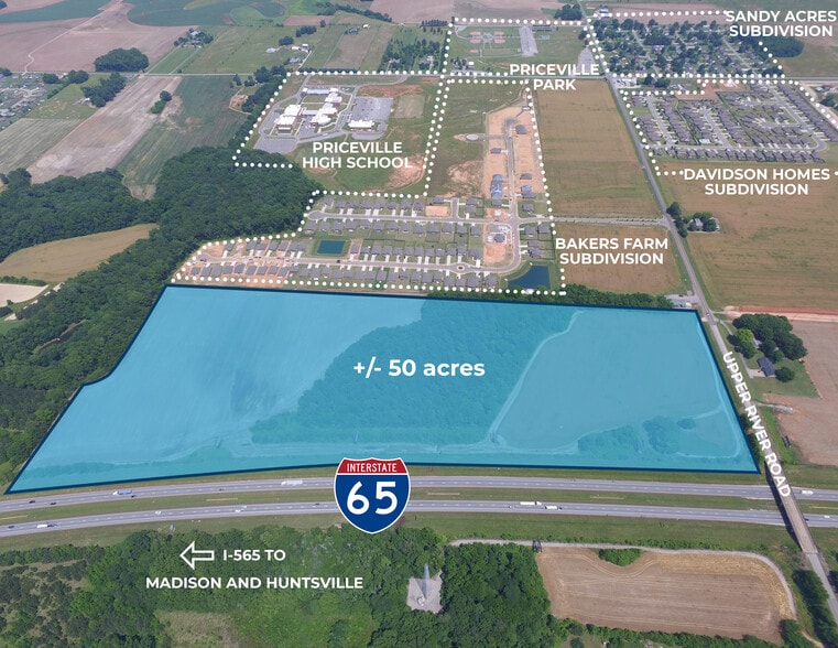 82 E Upper River Rd, Decatur, AL for sale - Aerial - Image 1 of 2