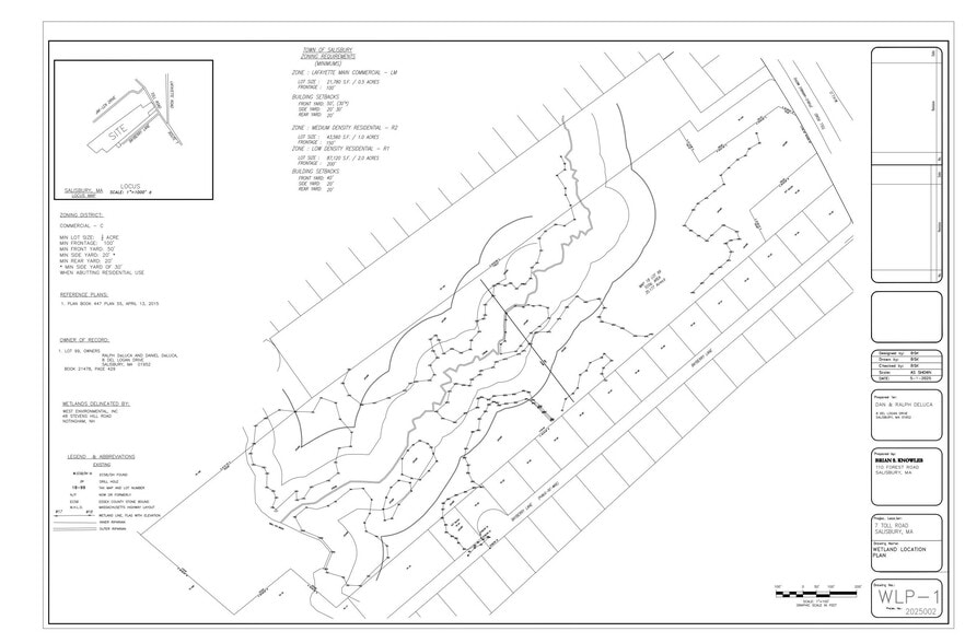 7 Toll Rd, Salisbury, MA for sale - Plat Map - Image 1 of 3