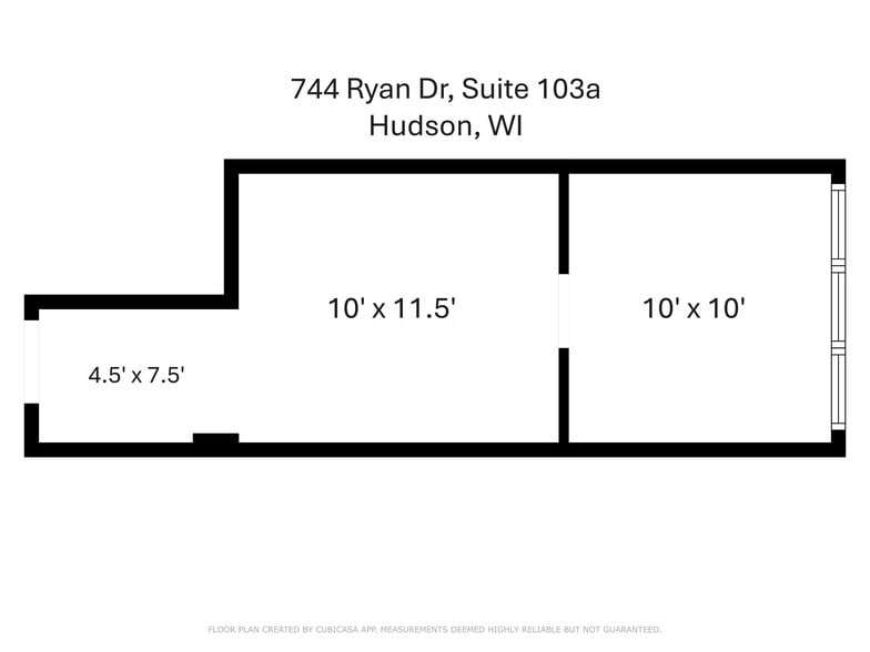 744 Ryan Dr, Hudson, WI for lease - Floor Plan - Image 3 of 15