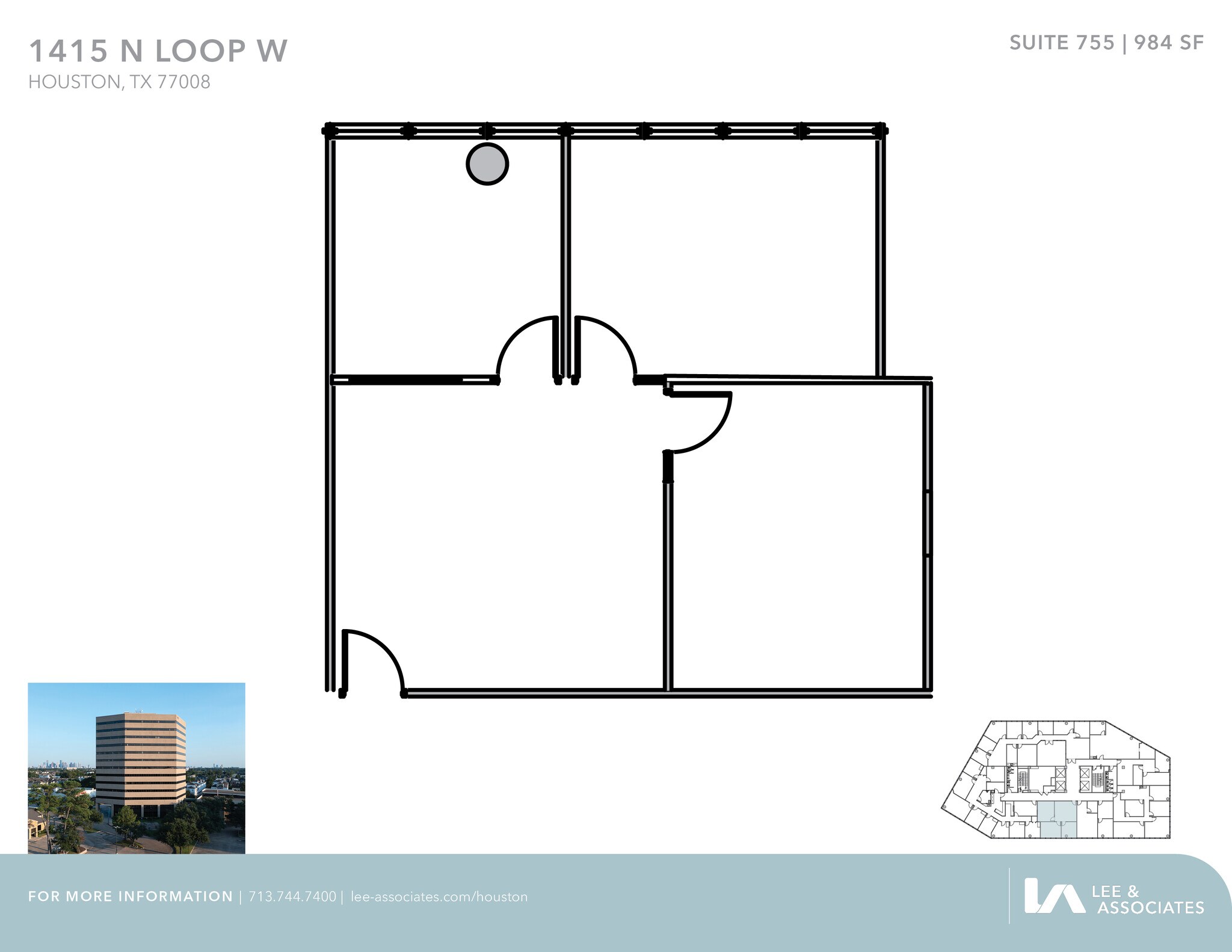 1415 North Loop W, Houston, TX for lease Floor Plan- Image 1 of 1