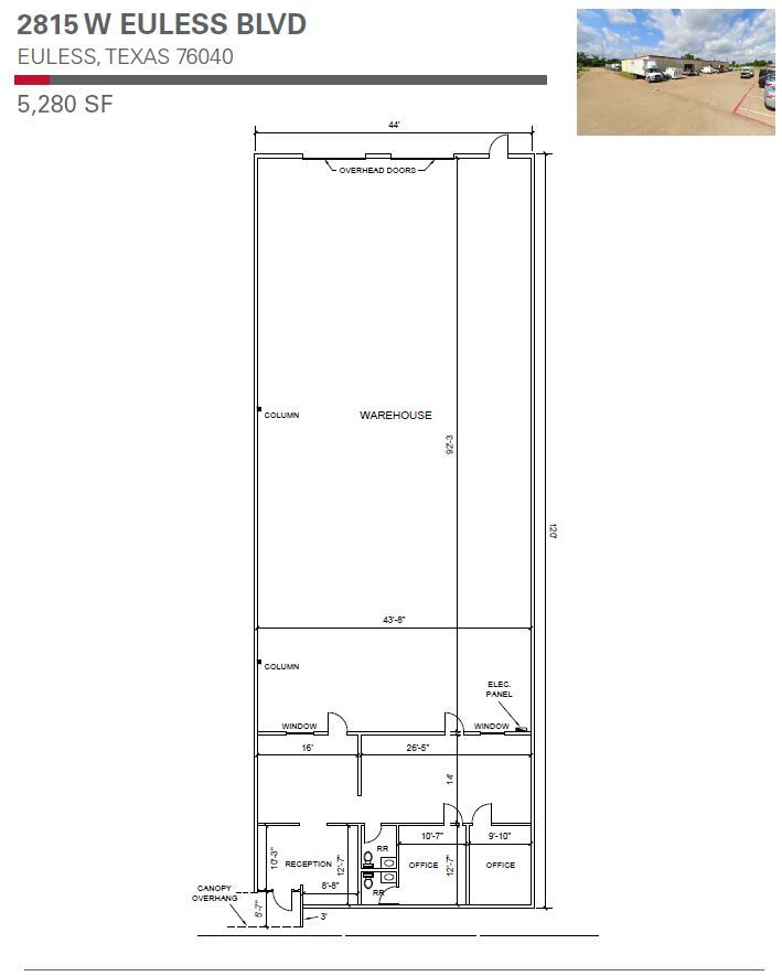 2801-2807 W Euless Blvd, Euless, TX for lease Floor Plan- Image 1 of 1