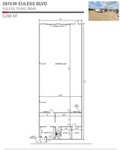 2801-2807 W Euless Blvd, Euless, TX for lease Floor Plan- Image 1 of 1