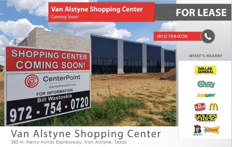 385 N Henry Hynds Expy, Van Alstyne, TX 75495 Retail for Lease