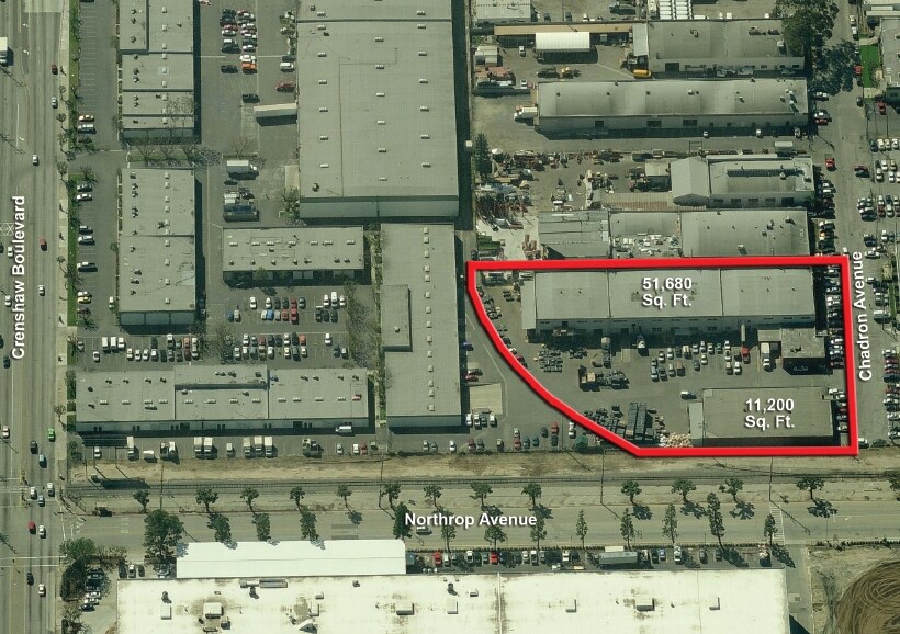 12506 Chadron Ave, Hawthorne, CA for lease - Aerial - Image 3 of 4