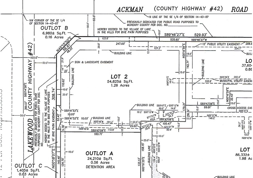 9581 Ackman Rd, Lake In The Hills, IL for lease - Site Plan - Image 2 of 8