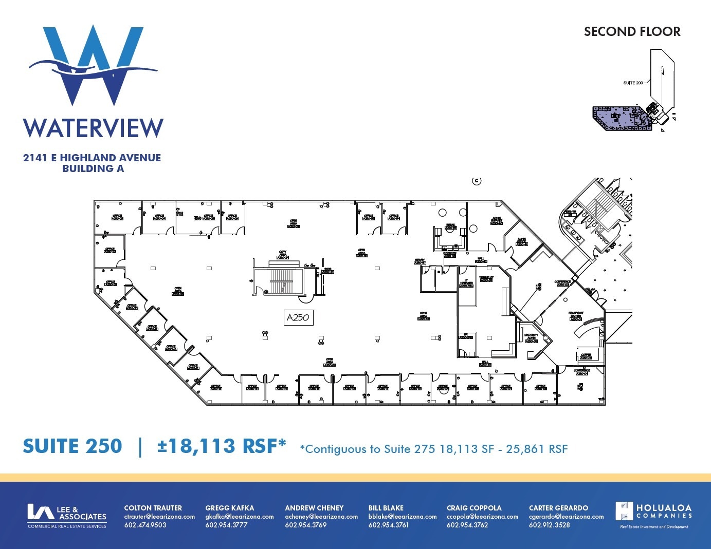 2141 E Highland Ave, Phoenix, AZ for lease Floor Plan- Image 1 of 1