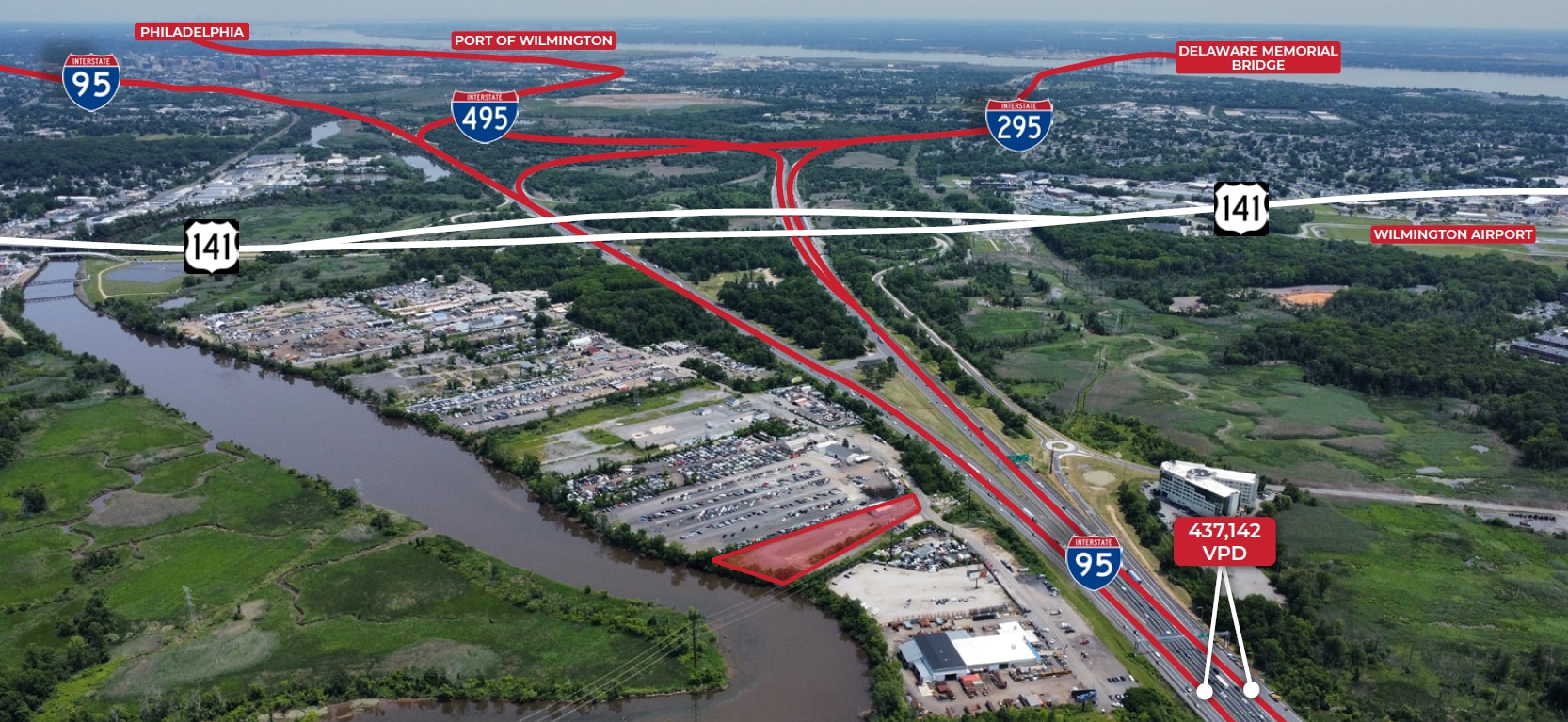 415 Old Airport Rd, New Castle, DE for lease Aerial- Image 1 of 6